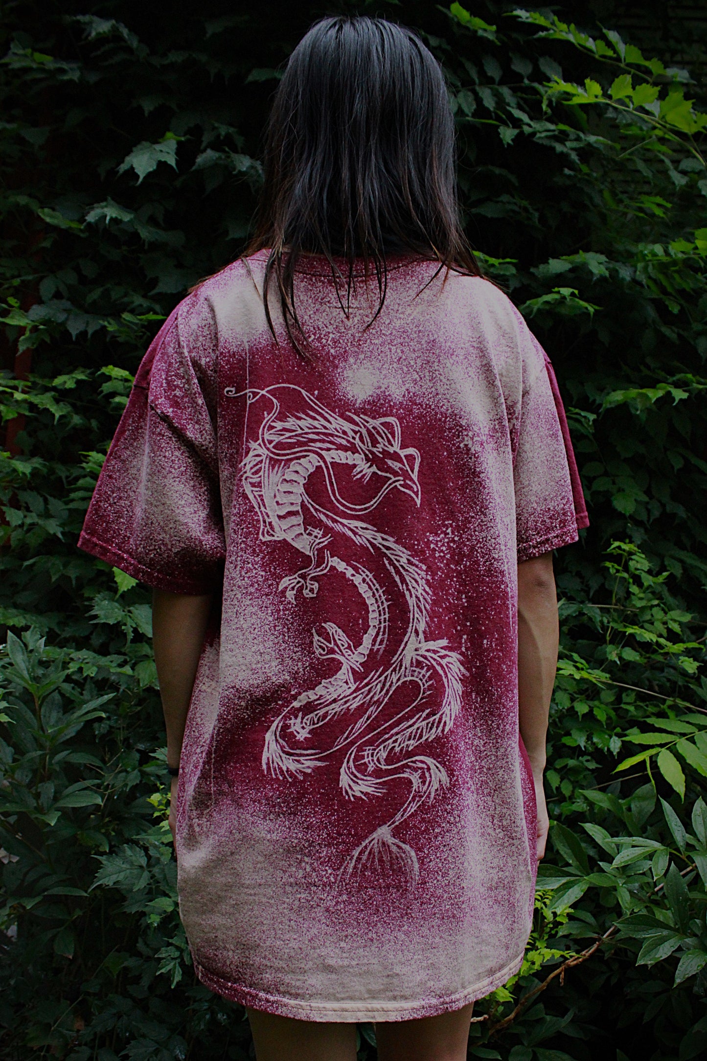 MAROON DRAGON SHIRT